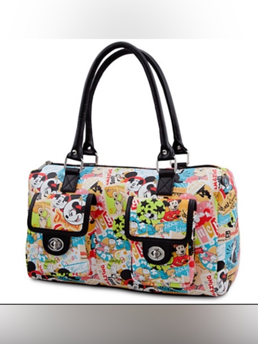 Disney Parks Classic Collage Satchel Handbag